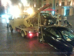 Viterbo - Sosta selvaggia, decine di rimozioni