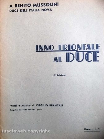 Spartiti del musicista di Bagnaia Alceste Corrado