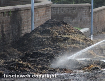Vigili del fuoco - Spento l\'incendio al Pilastro
