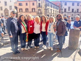 Viterbo - Srotolata la bandiera d’Europa per la Half Marathon