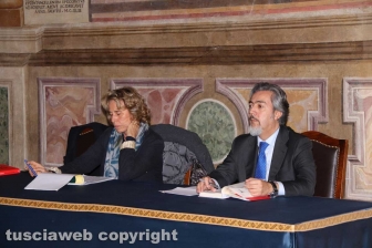 Viterbo - Stefania Craxi con Francesco Battistoni