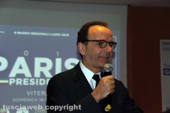 Politica - Regionali - Il candidato del centrodestra Stefano Parisi a Viterbo
