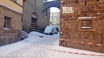 Strada chiusa in via Mazzini
