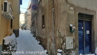 Strada chiusa in via Mazzini
