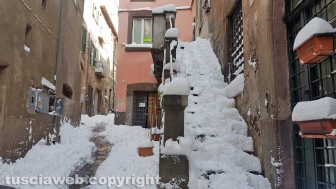 Strada chiusa in via Mazzini
