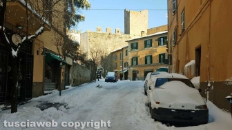 Strada chiusa in via Mazzini