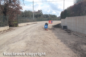 Strada Ponte Sodo, i lavori