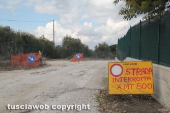 Strada Ponte Sodo, i lavori