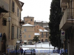 Strade ghiacciate a Viterbo