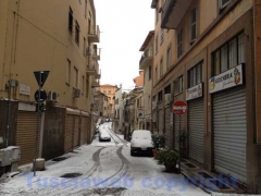 Strade ghiacciate a Viterbo