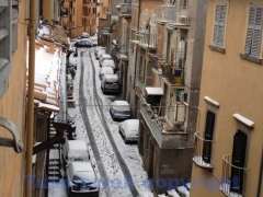 Strade ghiacciate a Viterbo