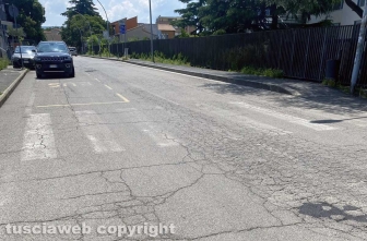 Viterbo - Strisce pedonali invisibili - Davanti istituto Fermi