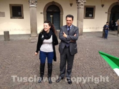 L'assessore Chiara Frontini con il sindaco Giulio Marini
