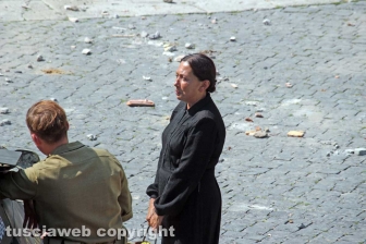 Sul set del telefilm Catch-22