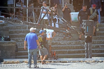 Sul set del telefilm Catch-22
