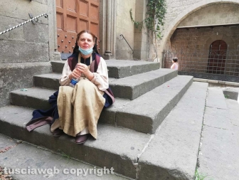 Viterbo - Sul set della serie tv Leonardo