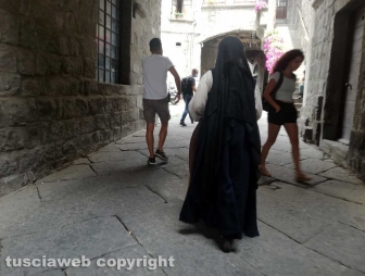 Viterbo - Sul set della serie tv Leonardo