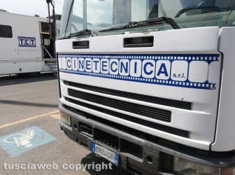 Viterbo - Sul set della serie tv Leonardo