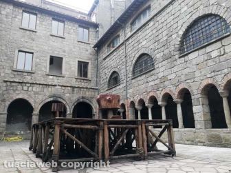 Viterbo - Sul set della serie tv Leonardo