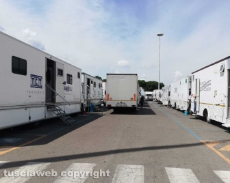 Viterbo - Sul set della serie tv Leonardo
