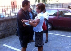 Il sindaco Marini e Rita Fanelli