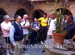 Mario Mancini nel chiostro