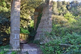 Etruschi - Castel d\'Asso - Sversamenti nell\'Urcionio