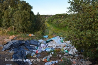 Etruschi - Castel d\'Asso - Sversamenti nell\'Urcionio