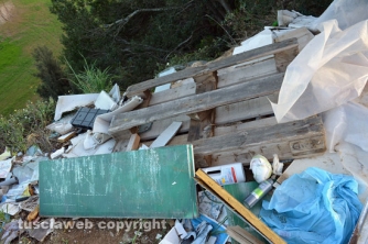 Etruschi - Castel d\'Asso - Sversamenti nell\'Urcionio