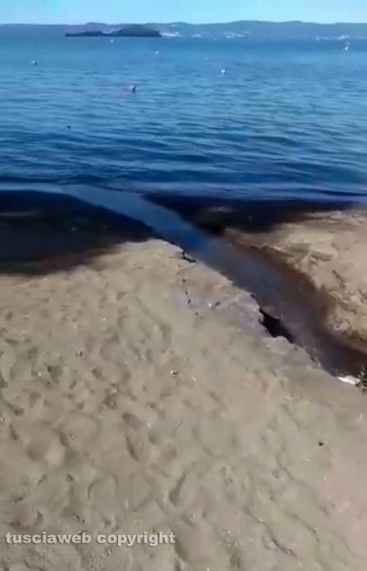 Capodimonte - Sversamento di liquami nel lago di Bolsena