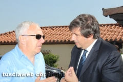 L\'assessore Refrigeri e il sindaco di Capranica Angelo Cappelli