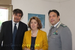 L\'assessore Refrigeri, il prefetto Scolamiero e il comandante regionale della forestale Monaco