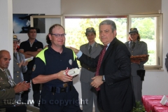 La premiazione dei volontari di protezione civile