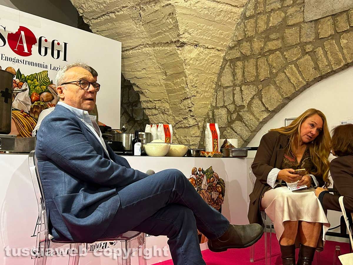 Viterbo - Inaugurazione quinta edizione di Assaggi - Claudio Amendola e Domenico Merlani