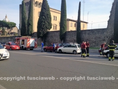 Tamponamento a catena a viale Capocci