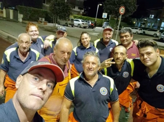 Tarquinia Lido allagata - l'intervento dei volontari dell'Aeopc