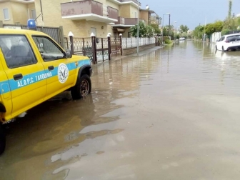 Tarquinia Lido allagata - l'intervento dei volontari dell'Aeopc