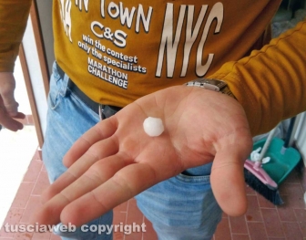 Tempesta di ghiaccio su Viterbo