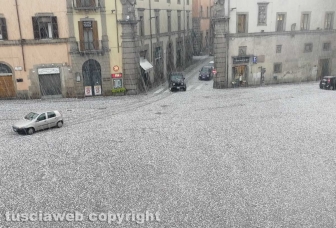 Tempesta di ghiaccio su Viterbo