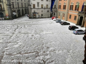 Tempesta di ghiaccio su Viterbo