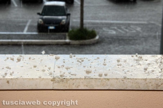 Tempesta di ghiaccio su Viterbo