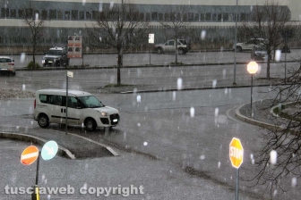 Tempesta di ghiaccio su Viterbo
