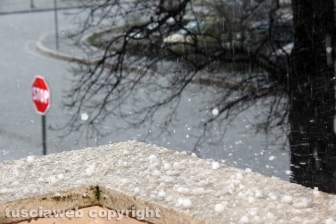 Tempesta di ghiaccio su Viterbo