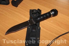 Le armi sequestrate