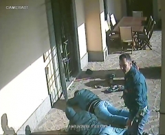 Tentato furto in villa - Le immagini dell\'arresto