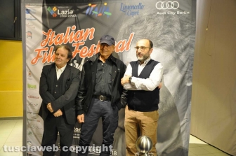 Italian Film Fest Berlin - Terence Hill con Enrico Magrelli e Mauro Morucci
