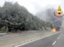Tir divorato dalle fiamme sulla Orte-Terni