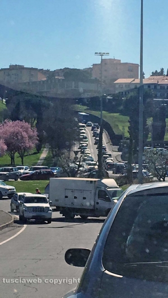 Traffico bloccato per la Tirreno-Adriatico
