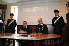 La conferenza stampa dei carabinieri