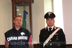 La conferenza stampa dei carabinieri